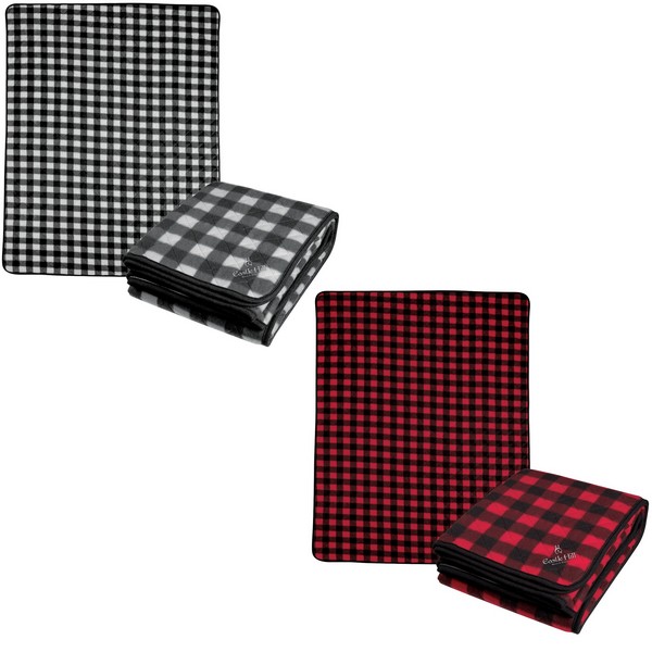 HH7001 Northwoods Plaid Blanket With Embroidere...